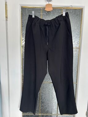 90 Degree By Reflex Black Ankle Cropped Jogger Pants